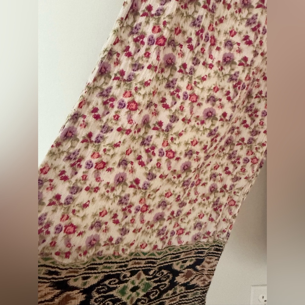 Anthropologie RAGA Ditsy Floral Lightweight Boho Romper Jumpsuit with Tie - Picture 17 of 17